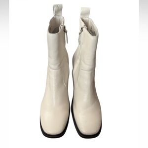 Steve Madden Lina Cream(Bone) Ankle Boots-Size 10